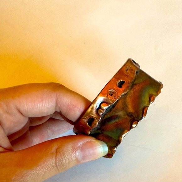 Handcrafted Copper Cuff Bracelet - Picture 1 of 5